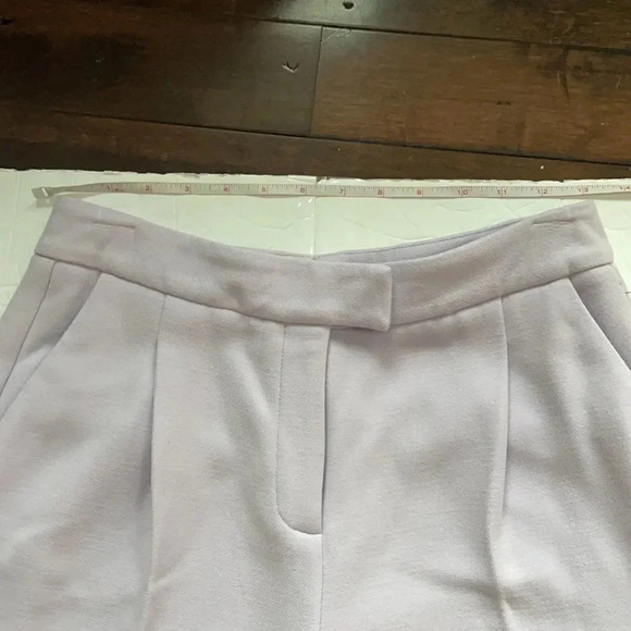 Halogen wide leg cropped trousers pants Lavender NWT Women’s size 4 Pleated - Picture 5 of 11